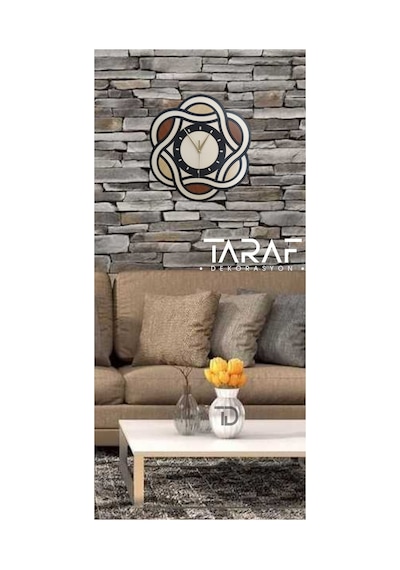 Sarmal Sonsuz Lazer Kesim Dekoratif Duvar Saati M01 4 Renk