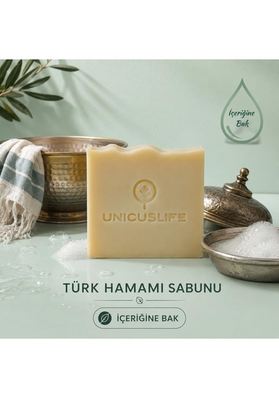 % 100 Saf Doğal Türk Hamamı Sabunu Katkısız El Yapımı 100 Gr