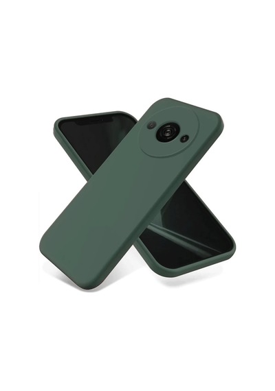 Xiaomi Redmi A3 4g Uyumlu Kılıf First Silikon - Koyu Yeşil