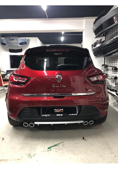 Clio 4 Bagaj Üstü Spoiler Piano Black Boyalı Spoyler