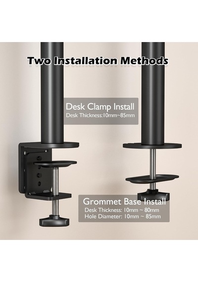 Lexroo 13-32 İnç Yüksekliği Ayarlanabilir Tekli Monitör Kolu, 10 Kg A Kadar, Vesa 75x75/100x100