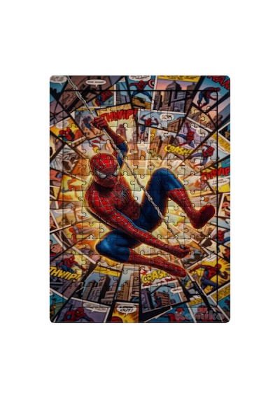 Ghostbastır Design Spiderman 99 Parça Ayaklı Puzzle Dekoratif Çocuk Yapbozu 016