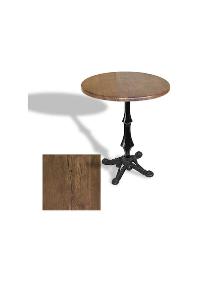 Çipa 1012 Döküm Ayak Yuvarlak Masa Çap 90cm - Werzalit, Wermodin Ve Allzalit Tabla - Rustic Dark Çok Renkli Çipa 1012 Döküm Ayak Yuvarlak Masa Çap 90cm - Werzalit, Wermodin Ve Allzalit Tabla - Rustic Dark Çok Renkli
