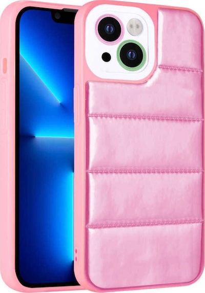 Apple Uyumlu iPhone 13 Kılıf Kamera Korumalı Airbagli Renkli Zore Seksek Kapak Pembe