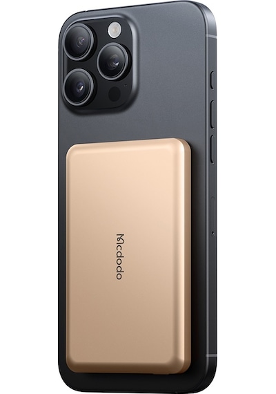 Mcdodo Mc-4642 5000mah 20w Metal Ultra İnce Kablosuz Powerbank Gold