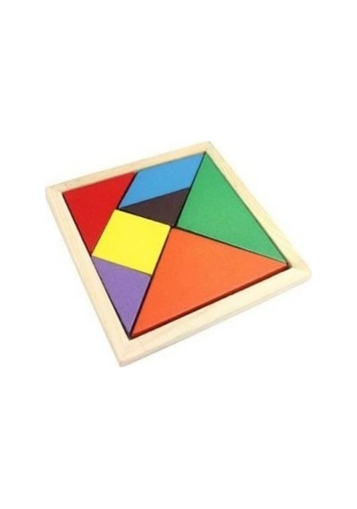 7 Parçalı Ahşap Tangram