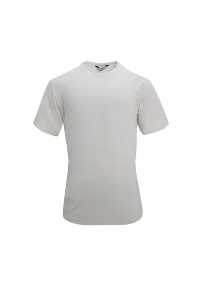 Uki Ekru Modal Bisiklet Yaka T-shirt