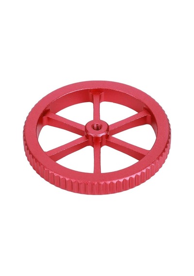 Koodmax 3d Yazıcı Printer M4 Dişli Metal Büyük El Büküm Tesviye Somun Kırmızı - 2 Adet