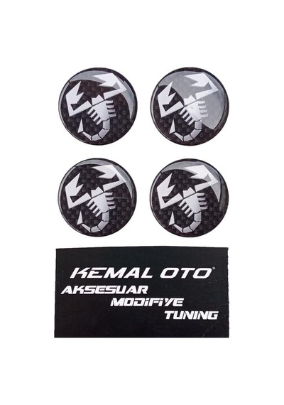 Grande Punto Yuvarlak Abarth Logo Jant Göbeği