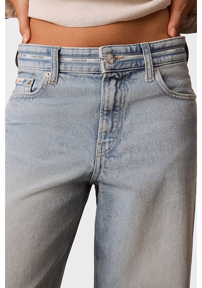 Calvin Klein Pamuklu Düşük Bel Bol Paça Baggy Jeans Lv047g916gyp3 Bayan Kot Pantolon Lv047g916g Yp3 Açık Mavi
