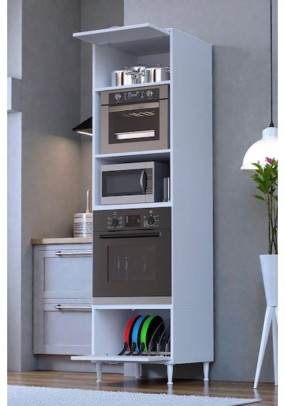Eliusta Viramo Mikrodalga/ankastre Fırın Dolabı Kapaklı Depolama Alanlı 60x217x56 Cm Modüler Dolap Beyaz Eliusta Viramo Mikrodalga/ankastre Fırın Dolabı Kapaklı Depolama Alanlı 60x217x56 Cm Modüler Dolap Beyaz