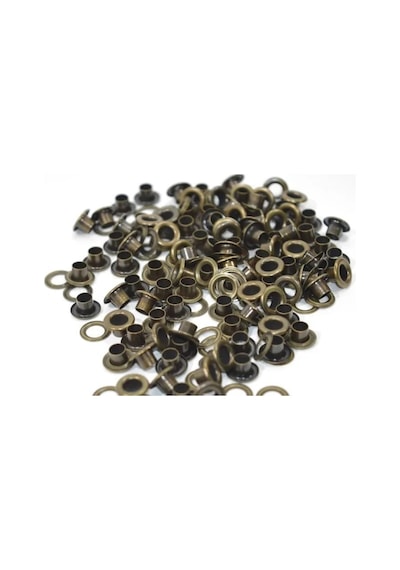 3 No Sac Pullu Antik Kuşgözü Kapsülü 1000 Takım Bronz Renk