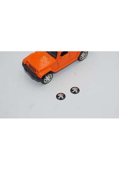 Peugeot Oto Anahtar 3M Metal Alaşım Logo 2Li Set