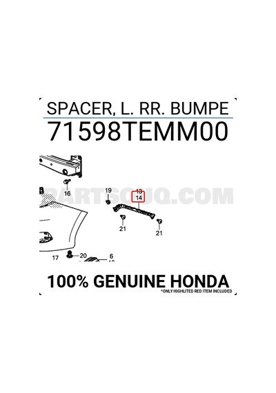 Honda Civic 2016-2021 Cam Su Bidonu Fc5 Motorsuz Oem No:71598temm00