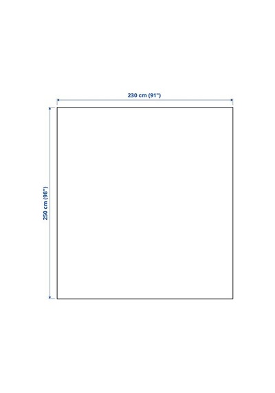 Ikea Indıra Yatak Örtüsü, Koyu Gri-mavi, 230x250 Cm