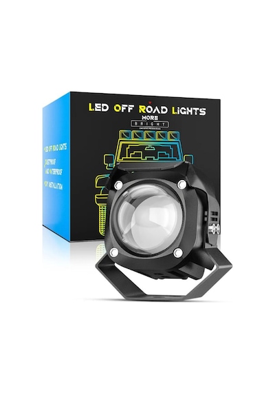 Off Road Beyaz Işık Sis Farı Lambası Led Kare 12-24v 48 Watt