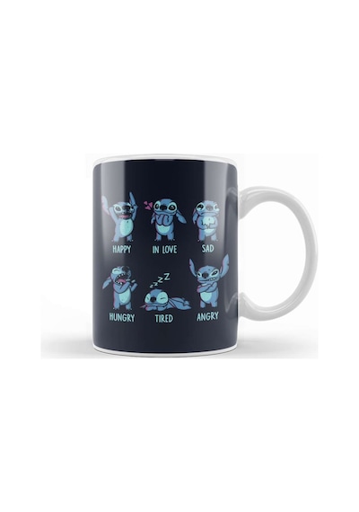 Stitch Monster Emotions Kupa Bardak Porselen Karışık