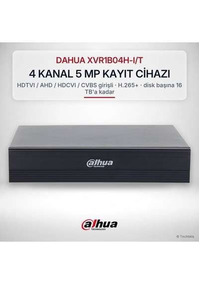 Dahua Xvr1b04h-ı/t 4 Kanal 5 Mp Penta-brid Dvr Kayıt Cihazı H.265+ Smd Plus
