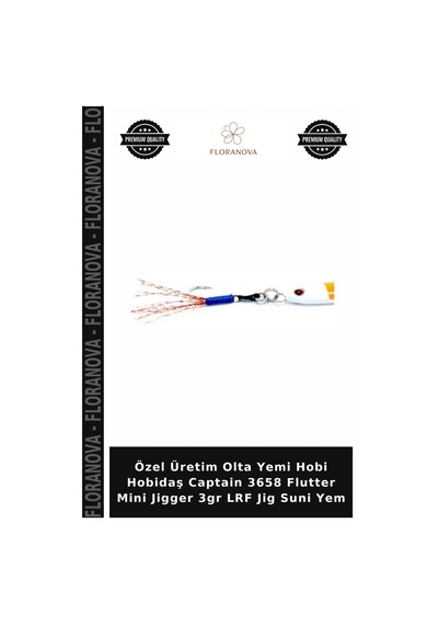 Özel Üretim Olta Yemi Hobi Hobidaş Captain 3658 Flutter Mini Jigger 3gr Lrf Jig Suni Yem