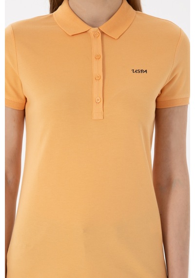 U.S. Polo Assn. Kadın Turuncu Basic Polo Yaka Tişört 50305764-VR202 U.S. Polo Assn. Kadın Turuncu Basic Polo Yaka Tişört 50305764-VR202