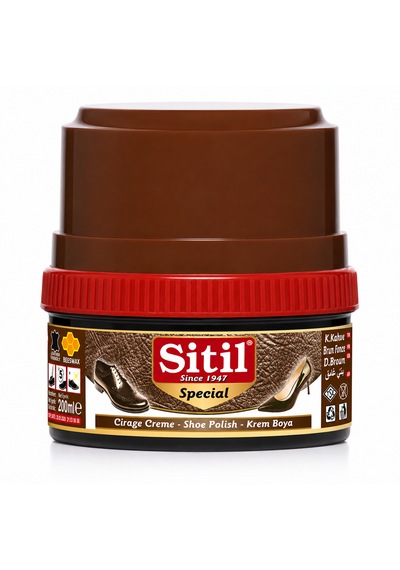 Sitil Krem Boya Eco Ayakkabı Boyası Koyu Kahve 200 Ml