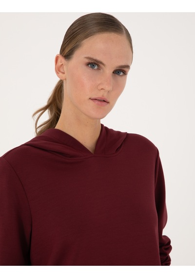 Pierre Cardin Kadın Vişne Sweatshirt 50314972-vr223 Vişne