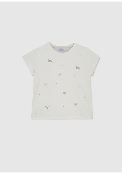 Mayoral Kız Çocuk T-shirt 854 Krem