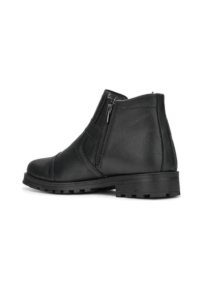 Günlük Erkek Bot Bağcıklı Toka Detaylı Tırtık Taban Outdoor Ayakkabı 01 Siyah