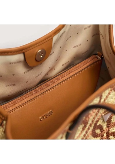 Guess Kadın Vegan Kirsten Tote Omuz Çantası Hwwl9743240 Kahverengi
