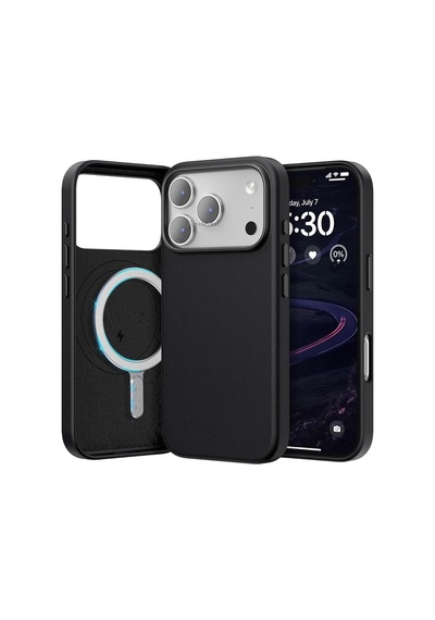 İphone 17 Pro İle Uyumlu Kılıf Leather Magsafe Deri Liquid Kapak Hassas Butonlu İçi Kadife Sert Silikon Diğer