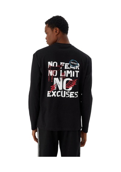 United Colors Of Benetton Erkek No Fear Sweatshirt Sİyah