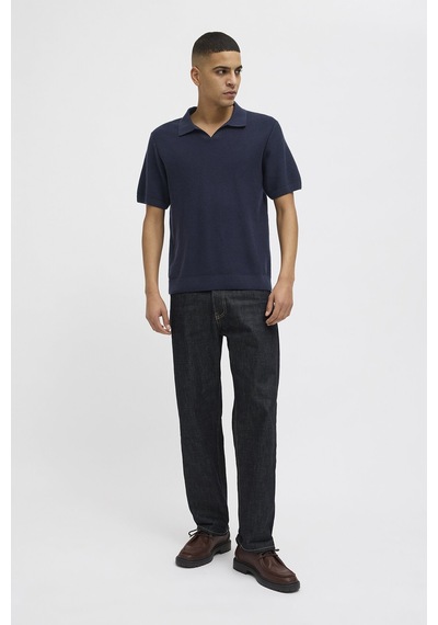 Jack & Jones Erkek Gece Mavisi Polo Yaka Tişört Model Kodu:12273012 Blue