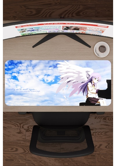 Angel Beat S Anime V1 - 70x30 Xl Gaming Kauçuk Kaymaz Taban Mouse Pad Fare Altlığı