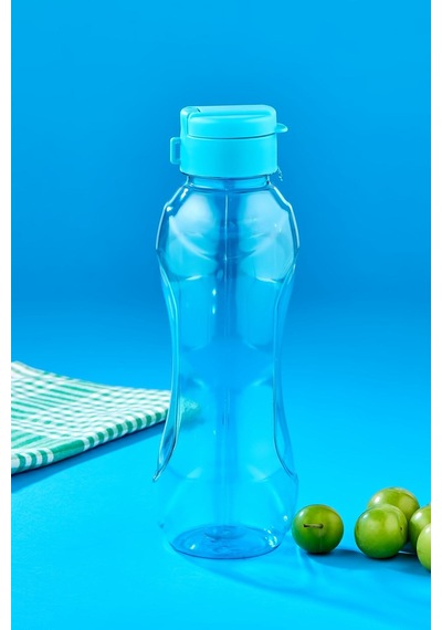 Kolay Kapak Eco Şişe Suluk 500 Ml, Su Şişesi Turkuaz Plastik Diğer