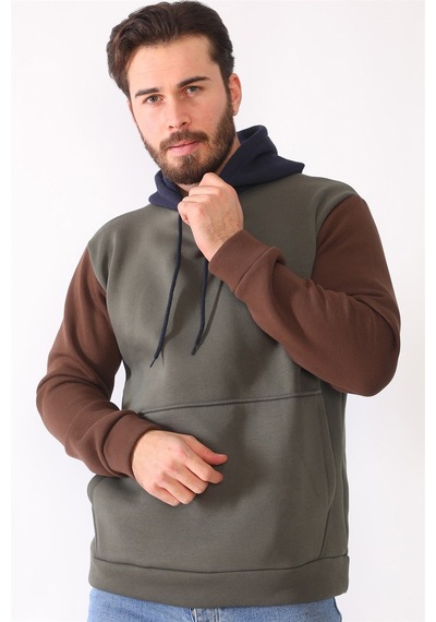 1040 Dewberry Erkek Sweatshırt-haki Haki