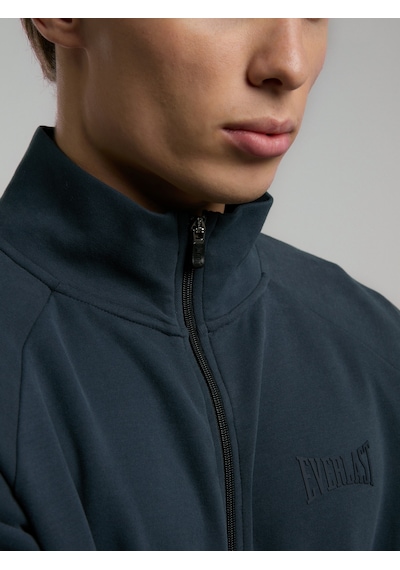Everlast Ever Relaxed Regular Antrasit Yüksek Yaka Erkek Full Zip Sweatshirt Koyu Gri