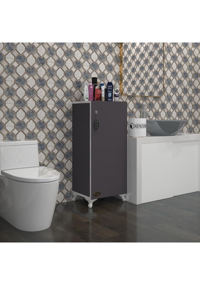Kenzlife mutfak dolabı zehra 088*050*032 gri kilitli ayaklı banyo evrak ofis kitaplık ayakkabılık kiler Kenzlife mutfak dolabı zehra 088*050*032 gri kilitli ayaklı banyo evrak ofis kitaplık ayakkabılık kiler