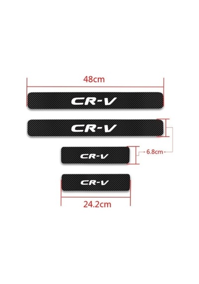 Cr-v Eşik Kapı Eşiği Koruma Sticker Yapıştırma 4 Adet