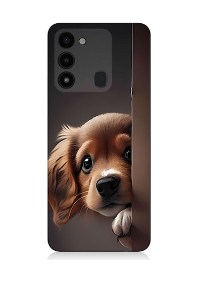 Tecno Spark 8c Uyumlu Silikon Kılıf Yavru Sevimli Cute Köpek