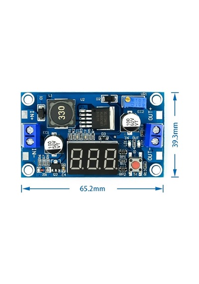 Xl6009 4a Dc-dc Led Voltmetreli Ayarlanabilir Güç Yükseltici Modülü - Lm2577