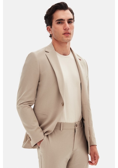Twn Slim Fit Bej Düz Takim Elbise 4ec05e301545m Bej