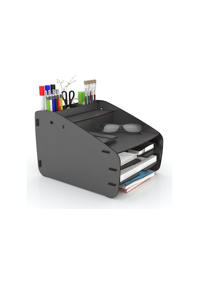 Design Otto Fx Medium Modest 6 Renk Evrak Rafı Masaüstü Organizer Ceviz