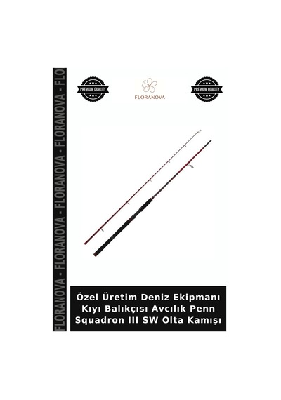 Özel Üretim Deniz Ekipmanı Kıyı Balıkçısı Avcılık Penn Squadron Iıı Sw Olta Kamışı 240cm - 15/40g