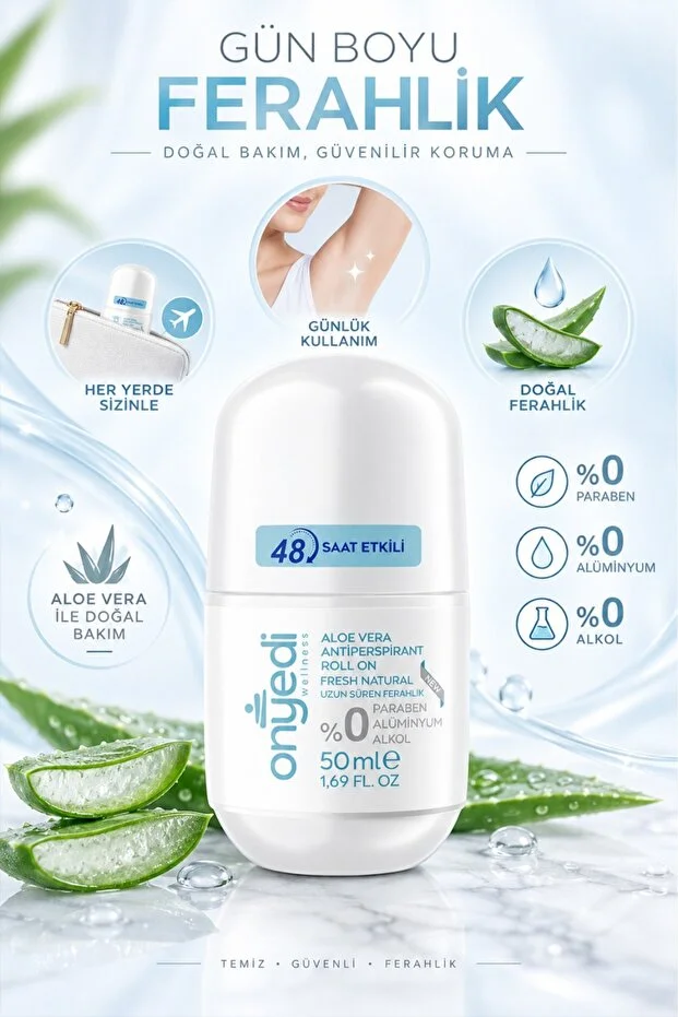 Onyedi Wellness Aloe Vera Güneş Kremi Spf 50+ Shea Yağı Ve Vitamin E İçeren Uva/uvb Koruma, 50 Ml