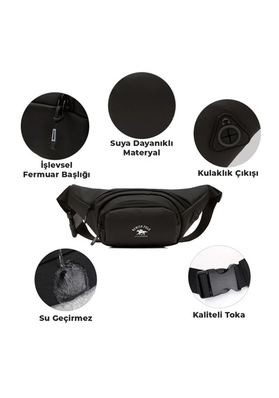 Newish Polo Uziko Bel Çantası Free Bag Kulaklık Çıkışlı-suni Deri