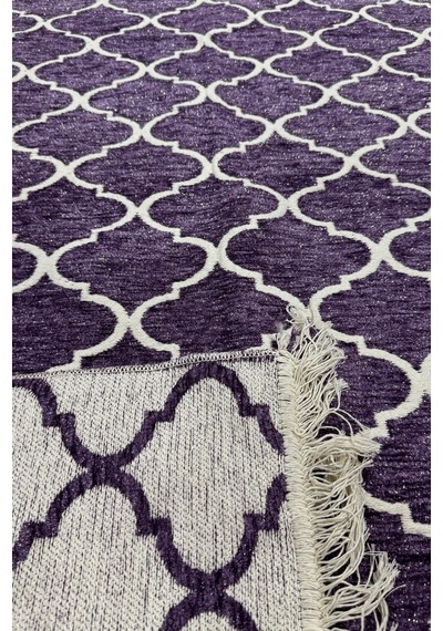 Kilim Paspas Çok Amaçlı Halı Makinede Yıkanabilir Toz Yapmaz Pembe 2