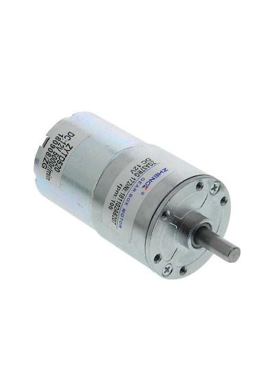 Zga37rg 12v 37mm 100rpm Redüktörlü Dc Motor Metal Dişli Yüksek Tork Kuvvet