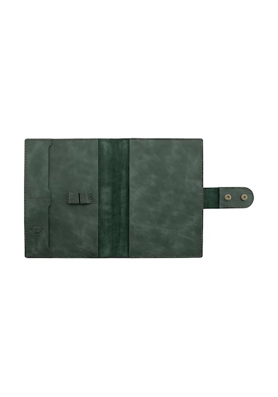 A5 Defter Ve Ajanda Kılıfı - %100 Rainbow Deri - Ko10001 - Haki Haki