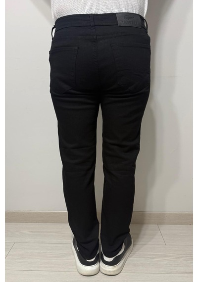 Hacker Denim Dmctekstil Erkek Siyah 1024 Yüksek Bel Rahat Kesim Boru Paça Jean Pantolon