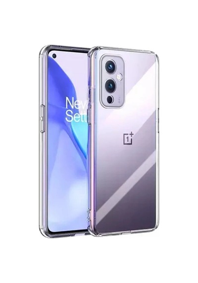 One Plus 9 Kılıf Lüx Şeffaf Silikon Düz Renkli